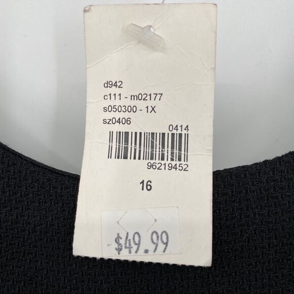 NWT Lane Bryant Asymmetric Peplum Tiered Hem Open Back Sleeveless Dress - Picture 6 of 14